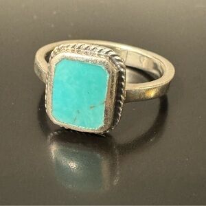 Vintage Shube Sterling Silver Turquoise Ring